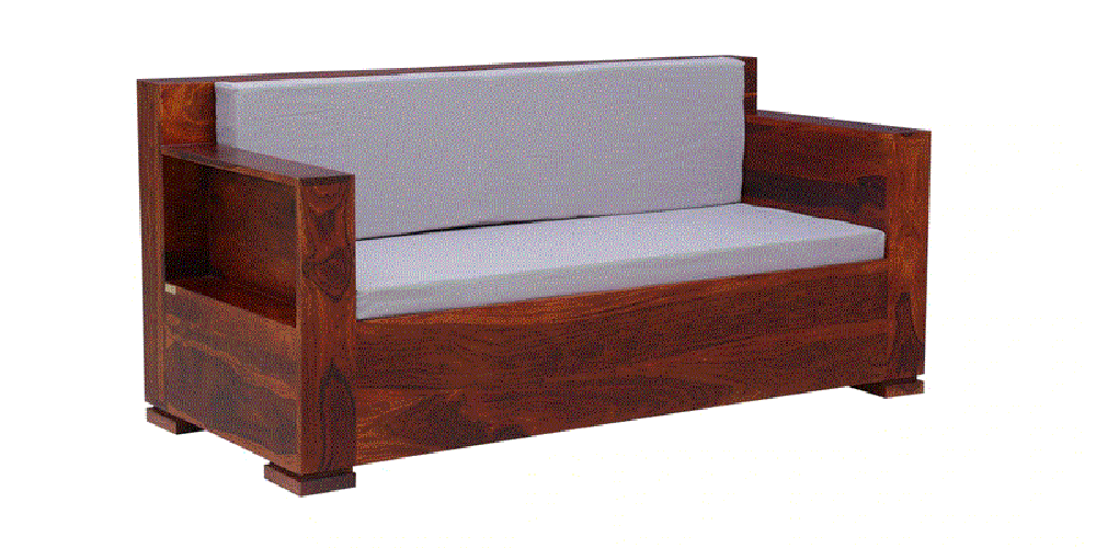 Austin Wooden Sofa (Honey Oak)